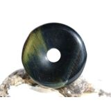 Tigerauge mit Falkenauge Donut Edelstein 30 mm (4,5 mm stark) - Sonderqualität -