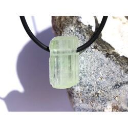 Heliodor (Beryll) Kristallstab / Rohstein gebohrt - AA-Sonderqualitt - Raritt - ca. 2 cm x 1,3 cm x 0,8 cm