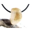 Citrin (gebr.) Trommelstein gebohrt - ca. 2,4 cm x 1,7 cm x 1,3 cm