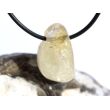 Citrin (gebr.) Trommelstein gebohrt - ca. 2,6 cm x 1,5 cm x 1,3 cm