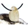 Citrin (gebr.) Trommelstein gebohrt - ca. 2,6 cm x 1,5 cm x 1,3 cm
