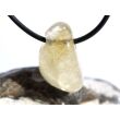 Citrin (gebr.) Trommelstein gebohrt - ca. 2,6 cm x 1,5 cm x 1,3 cm