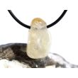 Citrin (gebr.) Trommelstein gebohrt - ca. 2,6 cm x 1,5 cm x 1,3 cm