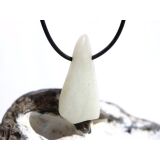 Steatit (Talk / Speckstein) XXL Schmuckstein / Scheibenstein gebohrt - Sonderqualität - Handarbeit - ca. 4 cm x 2 cm x 0,7 cm