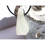 Steatit (Talk / Speckstein) XXL Schmuckstein / Scheibenstein gebohrt - Sonderqualität - Handarbeit - ca. 4 cm x 2 cm x 0,7 cm
