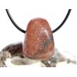 Aventurin rot (Himbeerquarz / Piemonit-Quarzit) Trommelstein / Schmuckstein gebohrt - Sonderqualität - ca. 2,6 cm x 2 cm x 1,5 cm