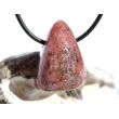 Aventurin rot (Himbeerquarz / Piemonit-Quarzit) Trommelstein / Schmuckstein gebohrt - Sonderqualität - ca. 2,7 cm x 2 cm x 1,8 cm
