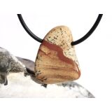 Landschaftsjaspis Trommelstein gebohrt - Sonderqualität - ca. 2,8 cm x 2,2 cm x 1,2 cm (GKS)