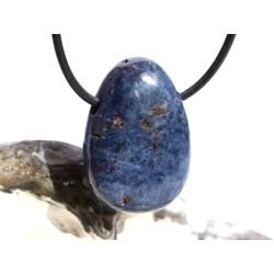 Dumortierit Trommelstein gebohrt - ca. 3,1 cm x 2,1 cm x 1,1 cm
