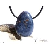 Dumortierit Trommelstein gebohrt - ca. 3,1 cm x 2,1 cm x...