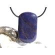 Dumortierit XXL Schmuckstein / Scheibenstein gebohrt - ca. 4,1 cm x 2,5 cm x 1,1 cm