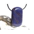 Dumortierit XXL Schmuckstein / Scheibenstein gebohrt - ca. 4,1 cm x 2,5 cm x 1,1 cm