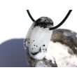 Regenbogenmondstein "Schimmer" Trommelstein gebohrt (Labradorit weiß) - Sonderqualität - ca. 3,2 cm x 1,6 cm x 1,6 cm