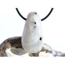 Regenbogenmondstein Schimmer XL Trommelstein gebohrt...