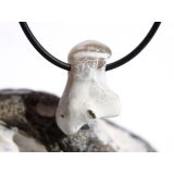 Schlangenhautachat Trommelstein gebohrt - Sonderqualität - ca. 2,4 cm x 1,7 cm x 1,3 cm
