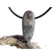 Azurit-Malachit natur Schmuckstein / Scheibenstein gebohrt - Handarbeit - Rarität - Sonderqualität - ca. 2,8 cm x 1,2 cm x 0,6 cm