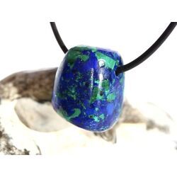 Azurit-Malachit (rek.) Schmuckstein gebohrt - ca. 2,2 cm x 1,8 cm x 1,6 cm