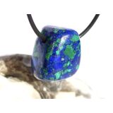 Azurit-Malachit (rek.) Schmuckstein gebohrt - ca. 2,2 cm x 1,8 cm x 1,6 cm