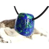 Azurit-Malachit (rek.) Schmuckstein gebohrt - ca. 2,2 cm x 1,8 cm x 1,6 cm