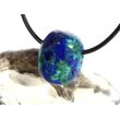 Azurit-Malachit (rek.) Schmuckstein / Trommelstein gebohrt - ca. 2,1 cm x 1,6 cm x 1,6 cm
