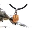 Topas Imperial (Goldtopas) Kristall natur mit Spitze - Anhänger Silberöse Schmuckdose - Rarität - AA-Sonderqualität - ca. 2,2 cm x 0,9 cm x 0,7 cm