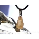 Topas Imperial (Goldtopas) Kristall natur - Anhänger Silberöse Schmuckdose - Rarität - Sonderqualität - ca. 2,5 cm x 0,8 cm x 0,7 cm