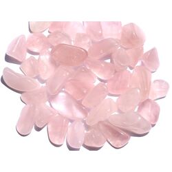 Rosenquarz Trommelsteine mini (S) - Sonderqualitt - ca. 1 - 2,5 cm / ca. 50 g