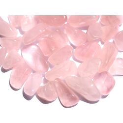 Rosenquarz Trommelsteine mini (S) - Sonderqualitt - ca. 1 - 2,5 cm / ca. 50 g