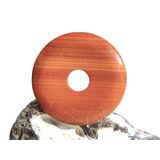 Jaspis geb�ndert Malachit rot Donut 45 mm (5,4 mm stark)...