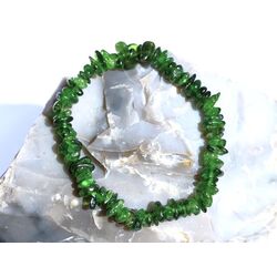 Chromdiopsid Splitterarmband - Sonderqualit�t - ca. 5 - 10 mm - ca. 18 cm