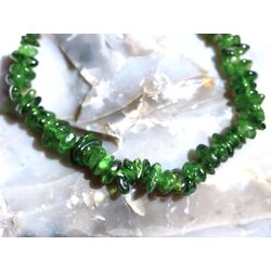 Chromdiopsid Splitterarmband - Sonderqualit�t - ca. 5 - 10 mm - ca. 18 cm