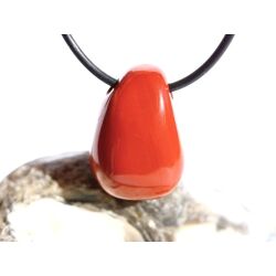 Jaspis rot Schmuckstein gebohrt - Sonderqualität - ca. 2,6 cm x 1,9 cm x 1,2 cm