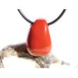 Jaspis rot Schmuckstein gebohrt - Sonderqualität - ca. 2,6 cm x 1,9 cm x 1,2 cm