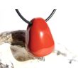 Jaspis rot Schmuckstein gebohrt - Sonderqualität - ca. 2,6 cm x 1,9 cm x 1,2 cm