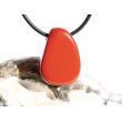 Jaspis rot Schmuckstein gebohrt - Sonderqualität - ca. 2,6 cm x 1,9 cm x 1,2 cm
