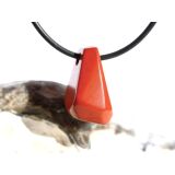Jaspis rot Schmuckstein gebohrt - Sonderqualität - ca. 2,2 cm x 1,3 cm x 1,6 cm