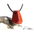 Jaspis rot Schmuckstein gebohrt - Sonderqualität - ca. 2,2 cm x 1,3 cm x 1,6 cm