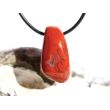Jaspis rot Schmuckstein gebohrt - Sonderqualität - ca. 2,6 cm x 1,5 cm x 1,6 cm - Sonderpreis wg. Makel -