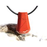 Jaspis rot Schmuckstein gebohrt - Sonderqualität - ca. 2,3 cm x 1,5 cm x 1,5 cm