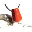 Jaspis rot Schmuckstein gebohrt - Sonderqualität - ca. 2,3 cm x 1,5 cm x 1,5 cm