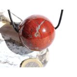 Brekzien-Jaspis XXL Kugel Schmuckstein gebohrt -...