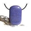 Dumortierit XXL Schmuckstein / Scheibenstein gebohrt - ca. 4 cm x 2,5 cm x 1 cm