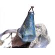 Lapislazuli / Fleck-Lapis XL Schmuckstein gebohrt - ca. 3,7 cm x 2,6 cm x 1,8 cm - inkl. Band -