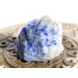 Lapislazuli / Fleck-Lapis XXL Rohstein - Sonderqualität - ca. 4 cm x 3,1 cm x 2,2 cm