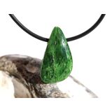 Chromdiopsid Schmuckstein Cabochon gebohrt -...