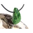 Chromdiopsid Schmuckstein Cabochon gebohrt - Sonderqualität - Handarbeit - ca. 2,6 cm x 1,5 cm x 0,7 cm (GKS)