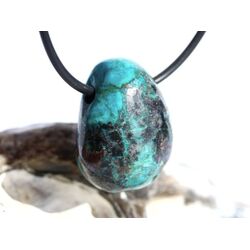 Chrysokoll Trommelstein gebohrt - Sonderqualit�t - ca....