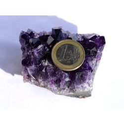 Amethyst Kristallstufe / Ladestufe dunkel (Uruquai) - AAA-Sonderqualitt - ca. 6,3 cm x 5,2 cm x 4,2 cm