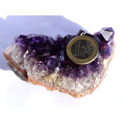 Amethyst Kristallstufe / Ladestufe dunkel (Uruquai) - AA-Sonderqualitt - ca. 8,8 cm x 5,4 cm x 3,7 cm