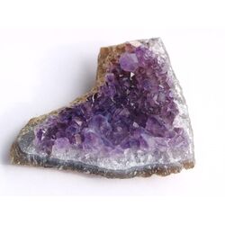 Amethyst Kristallstufe / Ladestufe mitteldunkel (Uruquai) - Sonderqualitt - ca. 7,4 cm x 5,9 cm x 2,3 cm